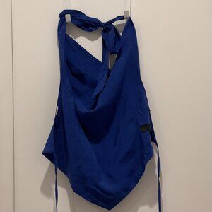 Halter tie-neck tie-back top